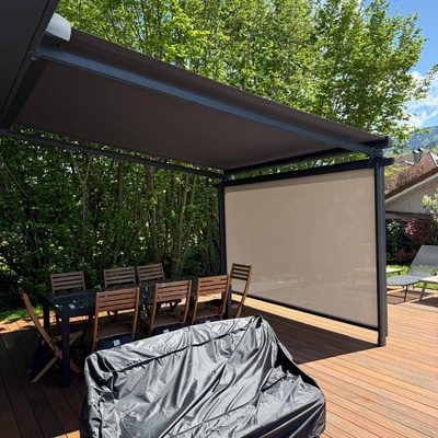 Pergo store : complémentarité entre stores et pergolas en Haute-Savoie