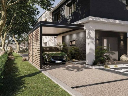 Pose de carport, abri voiture sur mesure en Haute-Savoie