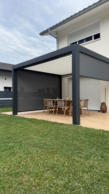Pose et installation de pergola bioclimatique en Haute-Savoie