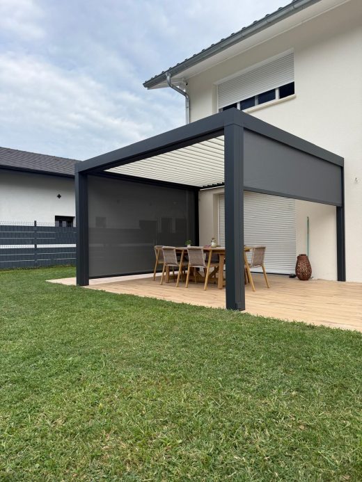 Pose et installation de pergola bioclimatique en Haute-Savoie